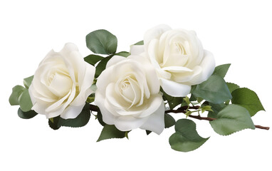 Graceful Rose Plant Arrangement by Bloom Boutique Isolated on Transparent Background PNG.