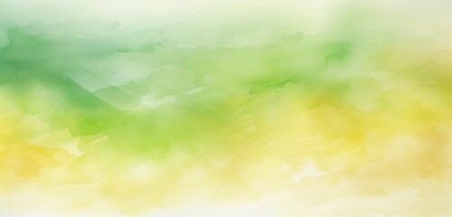 Fototapeta na wymiar Abstract watercolor background with a light tone. Yellow, green, and white gradient drawing done by hand.