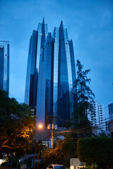 View of the Soho Mall skyscrapers, Panama City, Republic of Panama.