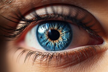 Fototapeta premium Macro photo of an eye