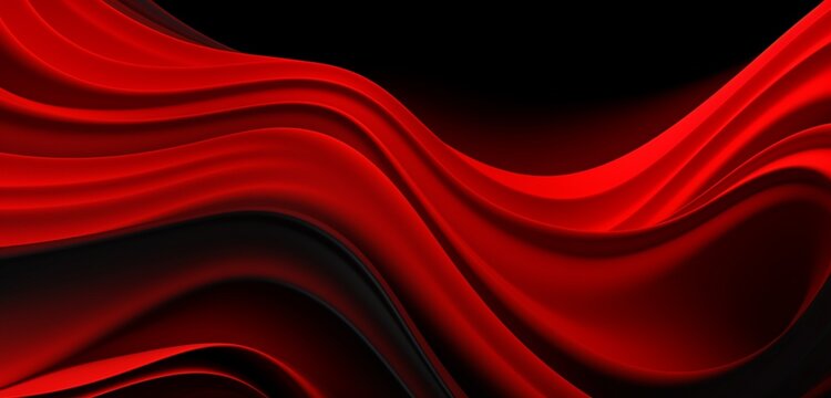 Backdrop waves that are abstract. Background for wallpaper or business card in black and red. © MalikAbdul