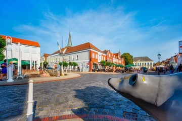 Outdoor-Kissen Cityscape of Esens, North sea, Germany © EKH-Pictures