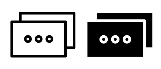 Chat bubble message icon