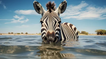Zelfklevend Fotobehang zebra crossing delta © Tristan