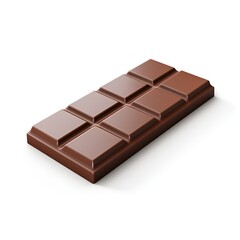 Fototapeta premium 3D Chocolate Bar Icon on White Background