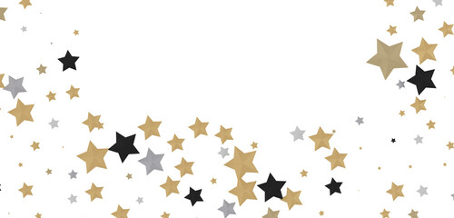 Golden Dreamscapes: Step Into a 3D Rainfall of Gleaming Stars