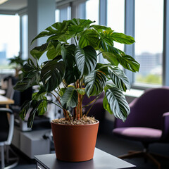Plant in the office.