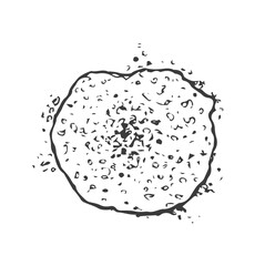 Powder heap set sketch in vector illustration. Grain, salt, coffee, sugar flour handful. Engraved doodle style isolated on white background