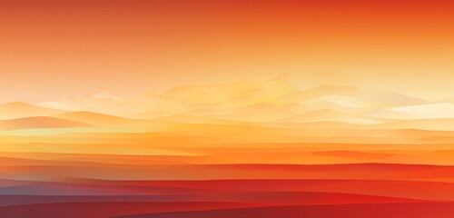 Obraz premium Craft an image featuring a linear gradient that shifts from fiery red to golden yellow, reminiscent of a blazing sunset.