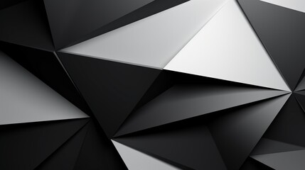 Create a modern and sleek wallpaper with a minimalist design featuring bold, black and white geometric shapes. 