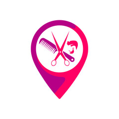 Hairdresser icon. Flat vector related icon for web and mobile applications