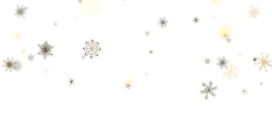 Snowflake Cascade: Mesmerizing 3D Illustration Depicting Descending Christmas Snowflakes