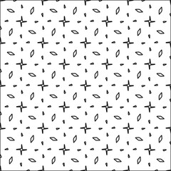Figures from lines.Black pattern on white wallpaper for web page, textures, card, poster, fabric, textile. Abstract background.Repeating background image.White texture. Lines form shapes.