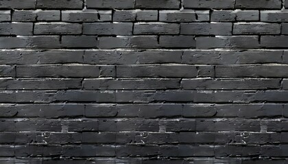 vintage black wash brick wall texture for design panoramic background for your text or image