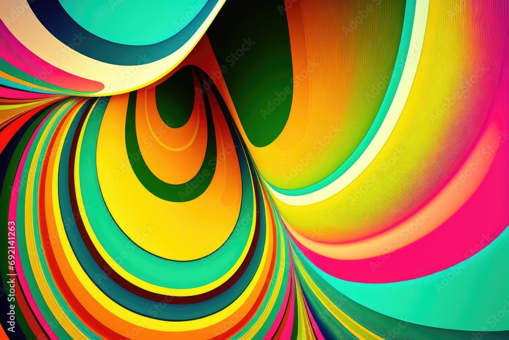 Poster abstract colorful background with swirls