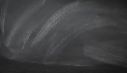 Foto op Plexiglas abstract texture of chalk rubbed out on blackboard or chalkboard background school education dark wall backdrop or learning concept © Emanuel