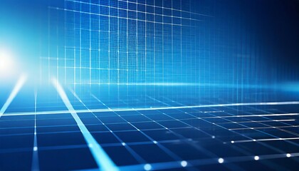 blue technology grid background abstract virtual screen background