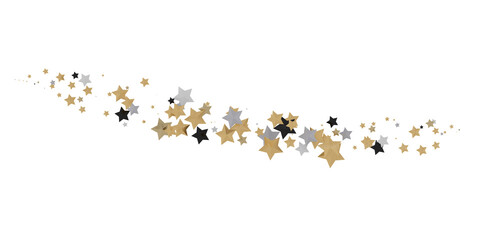 Enchanting 3D Gold Stars Rain: A Celestial Delight for the Eyes
