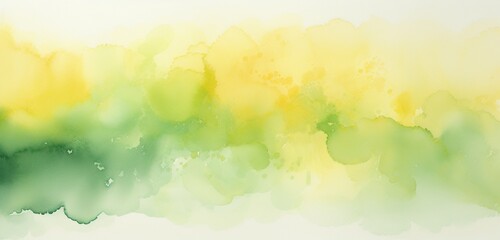Experience the beauty of watercolor with an abstract background boasting a light tone, where a hand-drawn gradient in yellow, green, and white creates a visually appealing composition.