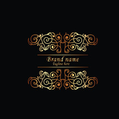 Creative Initial letter BRAND NAME logo design with modern business vector template. Creative isolated BRAND NAME monogram logo design
