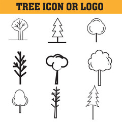 tree icon or logo isolated sign symbol vector illustration - Collection of high quality black style vector icons eps 10