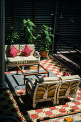 Interior of cafe and restaurant 