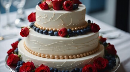 luxury wedding cake, wedding designed cake, wedding cake on the table, wedding table setting, wedding table decoration