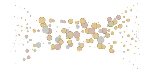 Gilded Festivity: Brilliant 3D Illustration Showcasing a Shower of gold Confetti