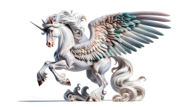Winged Unicorn in Profile