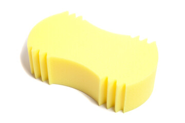 Sponge for car washing isolated on white background