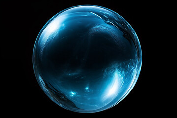 A bubble illustration with reflection on its surface
