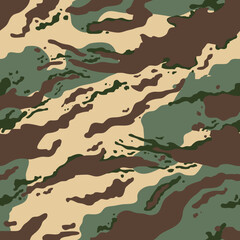 Seamless woodland camouflage pattern
