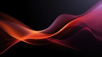 dark abstract background and reddish tones with flowing waves