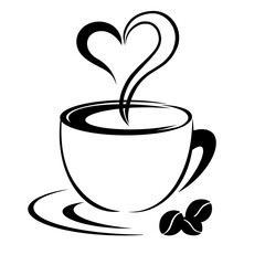 logo for cafe, coffee, cup