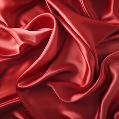 Obraz premium red satin background, Valentine's Day.