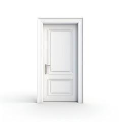 Minimalistic Door Icon on White Background