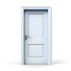 Minimalist Door Icon on White Background