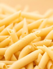 Italian pasta. Bokeh blur bacground. AI generated illustration