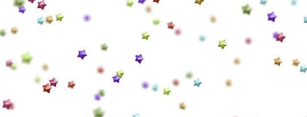 Stellar Symphony: Embark on a Visual Journey with 3D Colorful Stars Rain