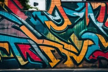 Fototapeta premium Gorgeous graffiti in the streets
