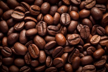 Obraz premium Coffee bean assortment pattern, pattern and element