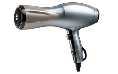 Even Heat Brilliance: Ceramic Hair Dryer Isolated on Transparent Background PNG.