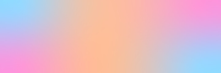peach - blue - pink gradient banner background