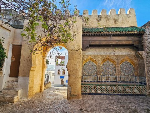 access door to the kasbah of Tangier, Morocco