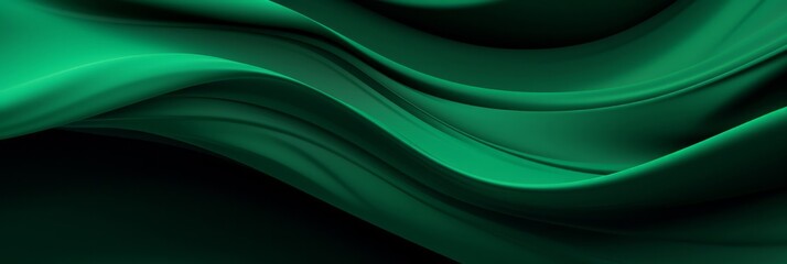 Abstract green background banner