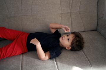 A boy with autism is stimming.