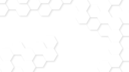 Abstract White Hexagonal Background. Luxury White Pattern. Vector Illustration. 3D Futuristic abstract honeycomb mosaic white background. geometric mesh cell texture.