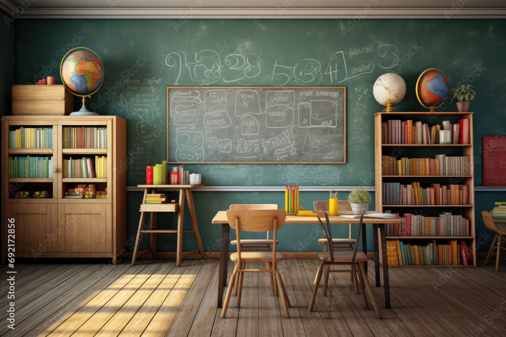 Aufkleber a dedicated space for virtual learning, supporting remote education and skill development. concept o
