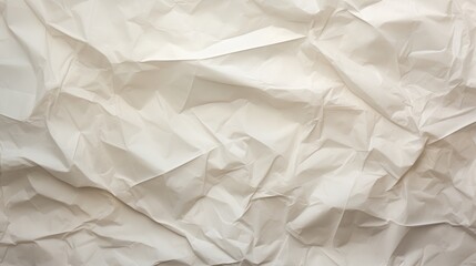 Obraz premium Crumpled white paper background.