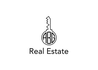 Key Real Estate Business Letter ABG Logo Vector Illustration